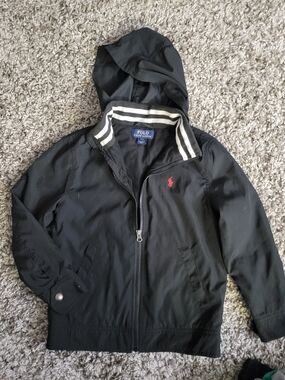 Polo by Ralph Lauren Black Hooded Jacket S 8